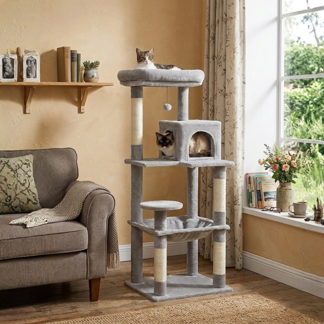 Grey Cat Tree 143cm