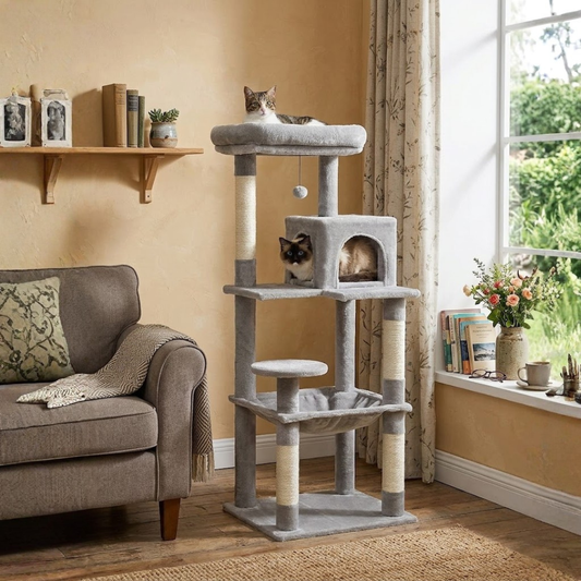 Grey Cat Tree 143cm