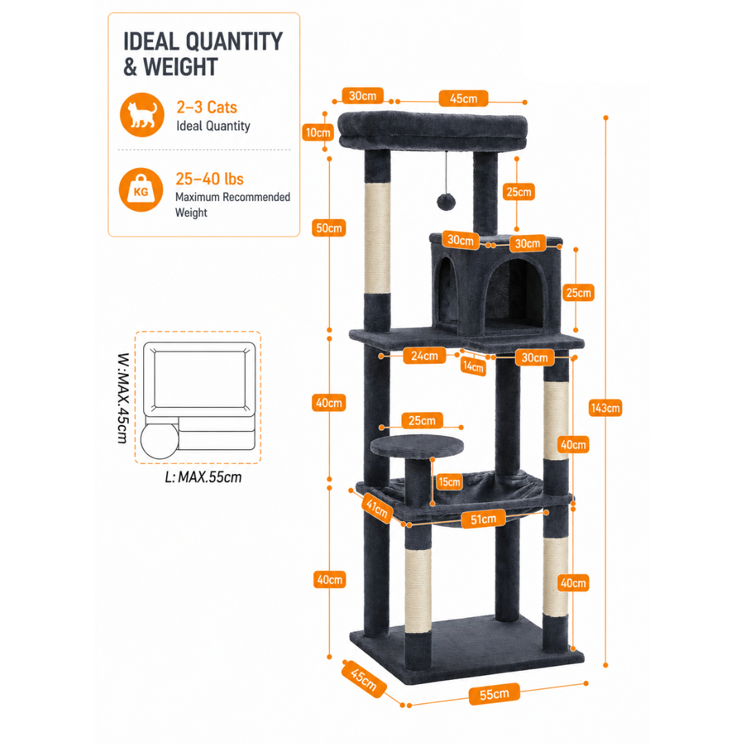 Cat Tree 143cm