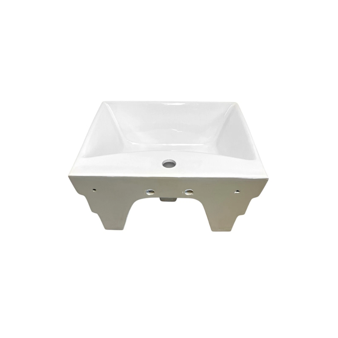 Baltic Stepped Designer White ceramic washbasin/sink countertop wall hung
