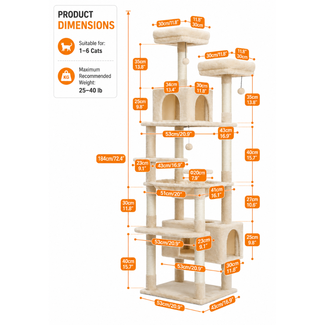 Cat Tree 184cm