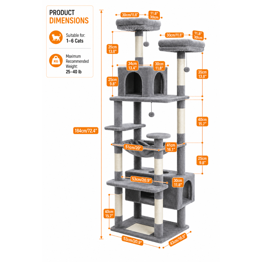Cat Tree 184cm