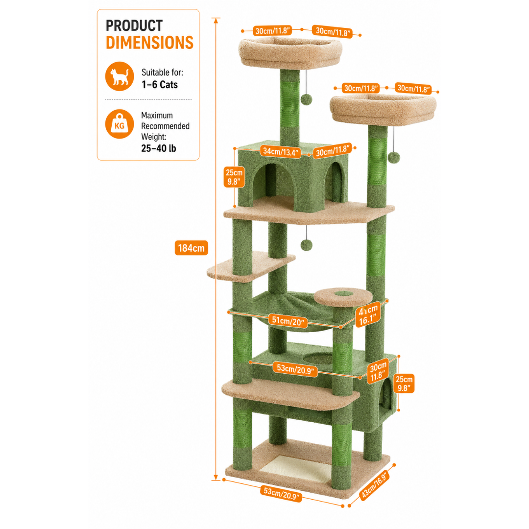Cat Tree 184cm