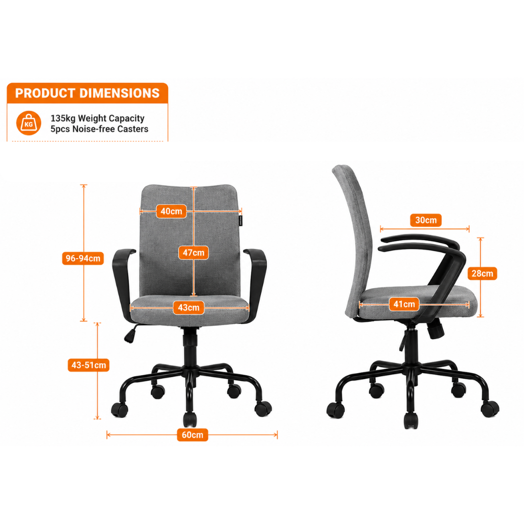 Computer Swivel Chair Office Chair Adjustable Executive Desk Chair